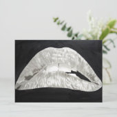 Bitten Lips-uitnodiging Kaart (Staand voorkant)