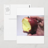 Bitten Red Apple Briefkaart (Voorkant / Achterkant)