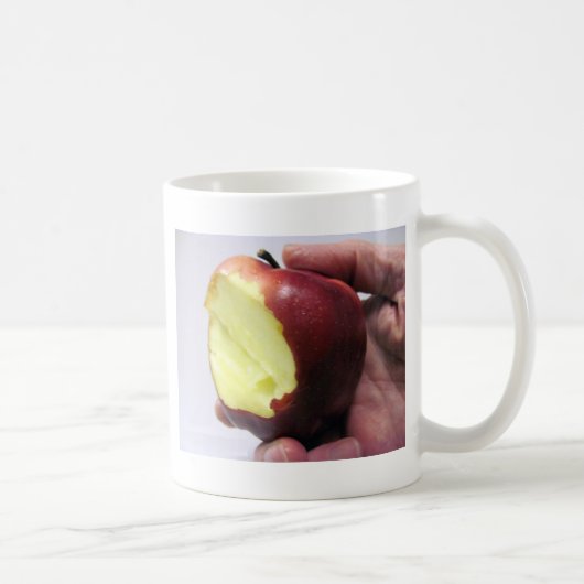 Bitten Red Apple Koffiemok (Rechts)