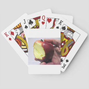 Bitten Red Apple Speelkaarten