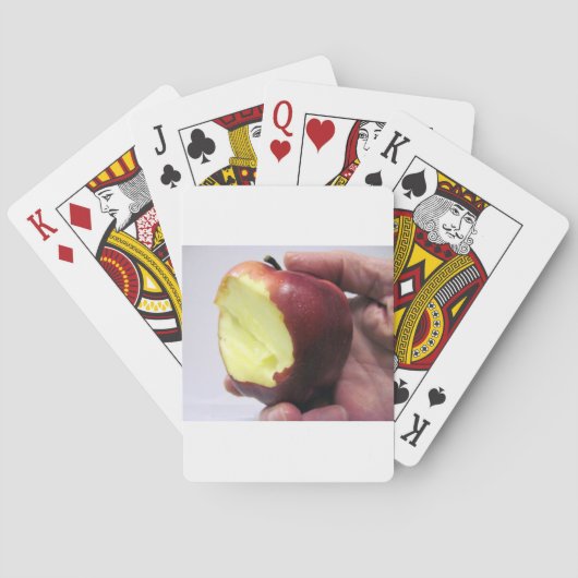 Bitten Red Apple Speelkaarten (Achterkant)