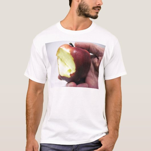 Bitten Red Apple T-shirt (Voorkant)