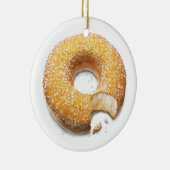 Bitten Sugared Doughnut/Donut Keramisch Ornament (Rechts)