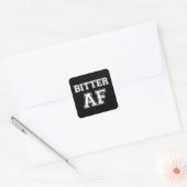 BITTER AF VIERKANTE STICKER (Envelop)