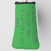 Bitter bier gewenst golfheadcover (Draai 90)