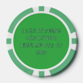 Bitter Bier Gewenst Hier Poker Chips (Voorkant)