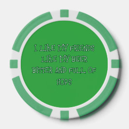 Bitter Bier Gewenst Hier  Poker Chips