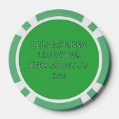 Bitter bier gewenst poker chips (Achterkant)