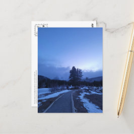 Bitter Blue Mountain Winter Hike Briefkaart