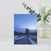 Bitter Blue Mountain Winter Hike Briefkaart (Staand voorkant)