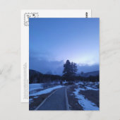 Bitter Blue Mountain Winter Hike Briefkaart (Voorkant / Achterkant)