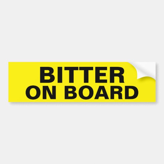 bitter bumpersticker (Voorkant)