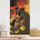Bitter Campari door Adolfo Hohenstein Poster (Keuken)