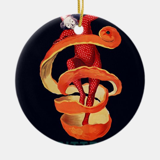 Bitter Campari door Cappiello Keramisch Ornament (Voorkant)