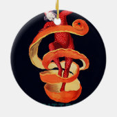 Bitter Campari door Cappiello Keramisch Ornament (Achterkant)