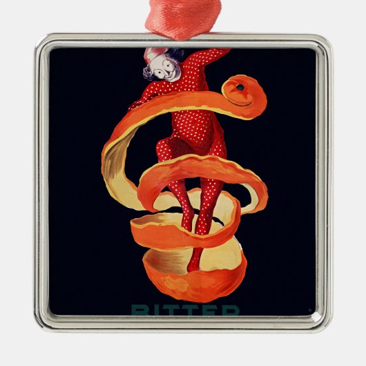 Bitter Campari door Cappiello Metalen Ornament (Voorkant)