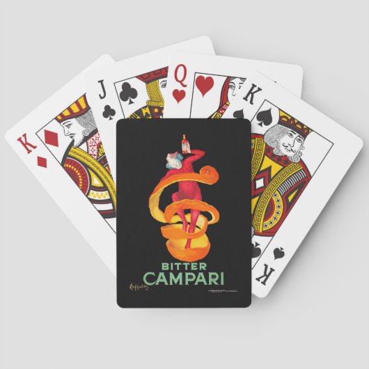 Bitter Campari | Leonetto Cappiello Pokerkaarten (Achterkant)