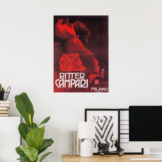 BITTER CAMPARI POSTER (Thuiskantoor)