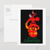 Bitter Campari PosterEurope Briefkaart (Voorkant / Achterkant)