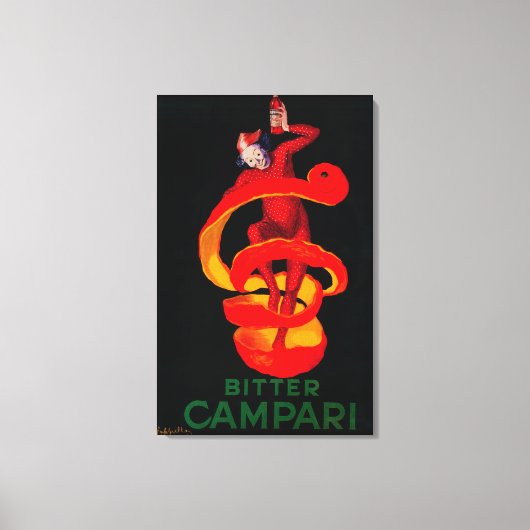 Bitter Campari  PosterEurope Canvas Afdruk (Voorkant)