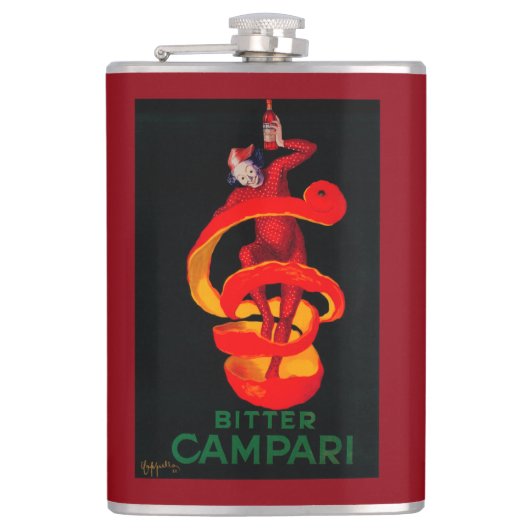 Bitter Campari  PosterEurope Heupfles (Voorkant)