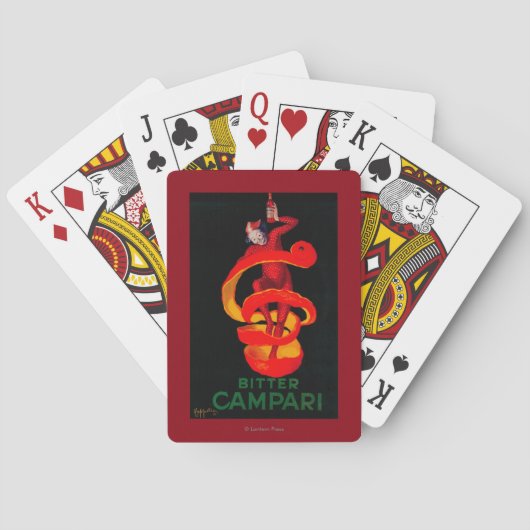 Bitter Campari  PosterEurope Pokerkaarten (Achterkant)
