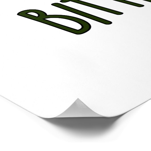 Bitter Chocolate Funny Snoep Pun Poster (Hoek)