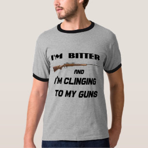 Bitter Clinger Funny Political Satire T-shirt