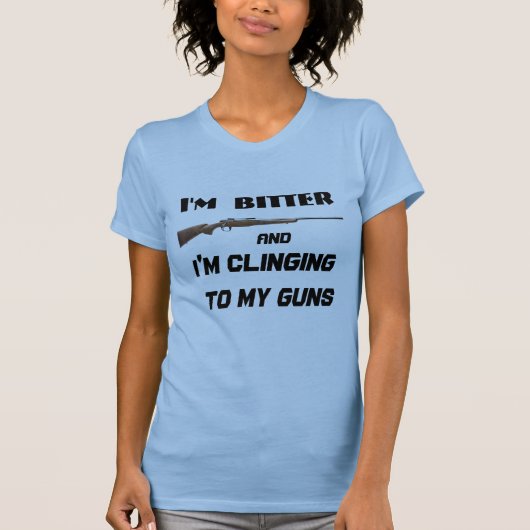 Bitter Clinger Funny Political T-shirt (Voorkant)