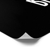 Bitter Coffee Funny Coffee Pun Dark BG Poster (Hoek)