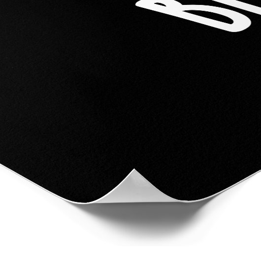 Bitter Coffee Funny Coffee Pun Dark BG Poster (Hoek)