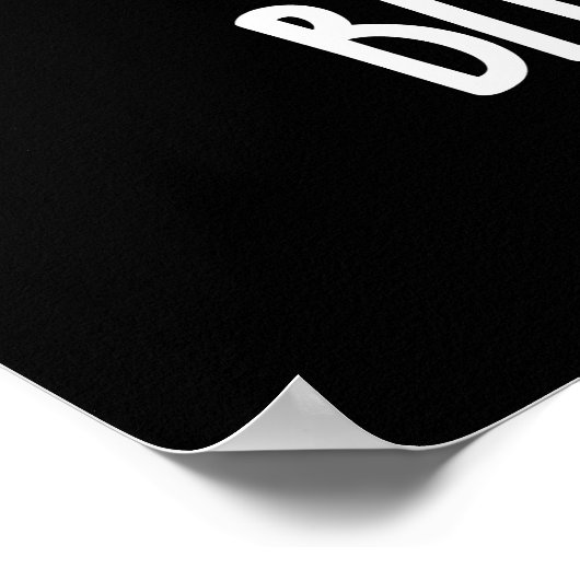 Bitter Coffee Funny Food Pun Dark BG Poster (Hoek)