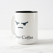 Bitter Coffee-mok Tweekleurige Koffiemok (Voorkant links)
