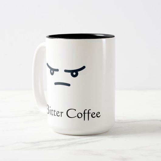 Bitter Coffee-mok Tweekleurige Koffiemok (Voorkant links)
