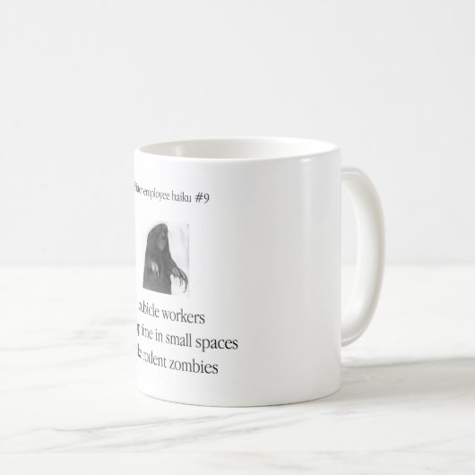 Bitter Employee Haiku #9 Koffiemok (Voorkant rechts)