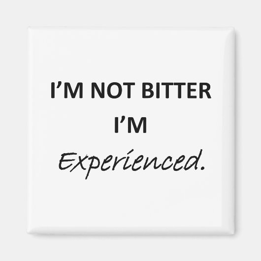 Bitter ervaren magneet (Voorkant)