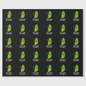 Bitter Gourd Funny Veggie Pun Dark BG Cadeaupapier (Vlak)
