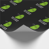 Bitter Gourd Funny Veggie Pun Dark BG Cadeaupapier (Hoek)