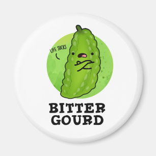 Bitter Gourd Funny Veggie Pun Magneet