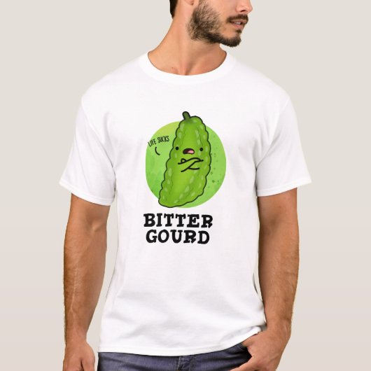 Bitter Gourd Funny Veggie Pun T-shirt (Voorkant)