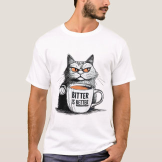 Bitter is beter - Bold Coffee Lover Quote Design T-shirt