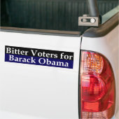 Bitter kiezers voor Barack Obama Bumpersticker (Op Truck)