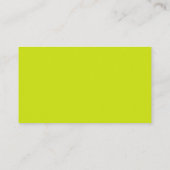 Bitter lemon (effen kleur) visitekaartje (Achterkant)