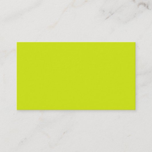 Bitter lemon (effen kleur) visitekaartje (Voorkant)