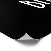 Bitter Lemon Funny Fruit Pun Dark BG Poster (Hoek)