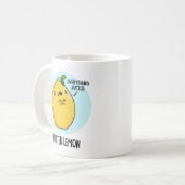 Bitter Lemon Funny Fruit Pun Koffiemok (Voorkant links)