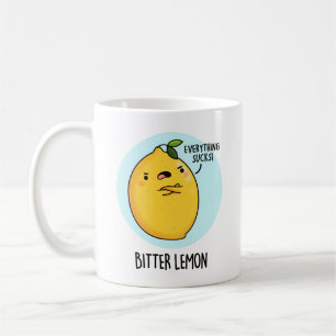 Bitter Lemon Funny Fruit Pun Koffiemok