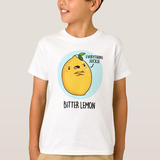 Bitter Lemon Funny Fruit Pun T-shirt (Voorkant)