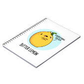 Bitter Lemon Grappige Fruit Stijl  Notitieboek (Linkerzijde)