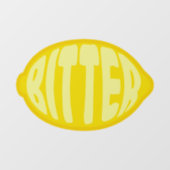 Bitter Lemon Raamsticker (Vel)